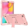 thumbnail image 3 of For Samsung Galaxy Tab A 10.1 Case SM-T510 T515, Allytech Heavy Duty Shockproof Rugged Full Body Protective Case Impact Defender Hard Kickstand Cover for Samsung Galaxy Tab A 10.1 2019,Rosegold, 3 of 9