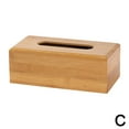 thumbnail image 6 of QHUDLV Bamboo Square Tissue Box Paper Box Desktop Organizer Home Office Napkin Holder, 6 of 9