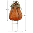 thumbnail image 6 of Metal Garden Stake Fall Decor Decorative Autumn Yard Sign for Thanksgiving Harvest - Outdoor Lawn Stakes Decoration Walkway Patio Pathway Décor (Pumpkin Stake), 6 of 7
