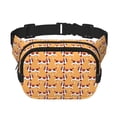 thumbnail image 1 of Fotbe Dachshund Dog Puppy Cangurera Cuadrada con Estampado de Doble Capa, Bolsa de Cintura Ajustable Mini para Hombres y Mujeres, 1 of 9