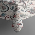 thumbnail image 3 of White Pioneer Flower and Paisley Pattern Rectangle Tablecloth 60"x84",Waterproof Polyester Rectangle Table Cloth, Wipeable Spillproof Polyester Tablecloth for Dining, Camping, Indoor and Outdoor, 3 of 5