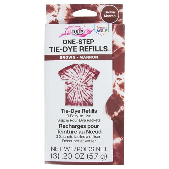 Paquetes de recambio de tinte Tulip One-Step Tie-Dye, color marrón