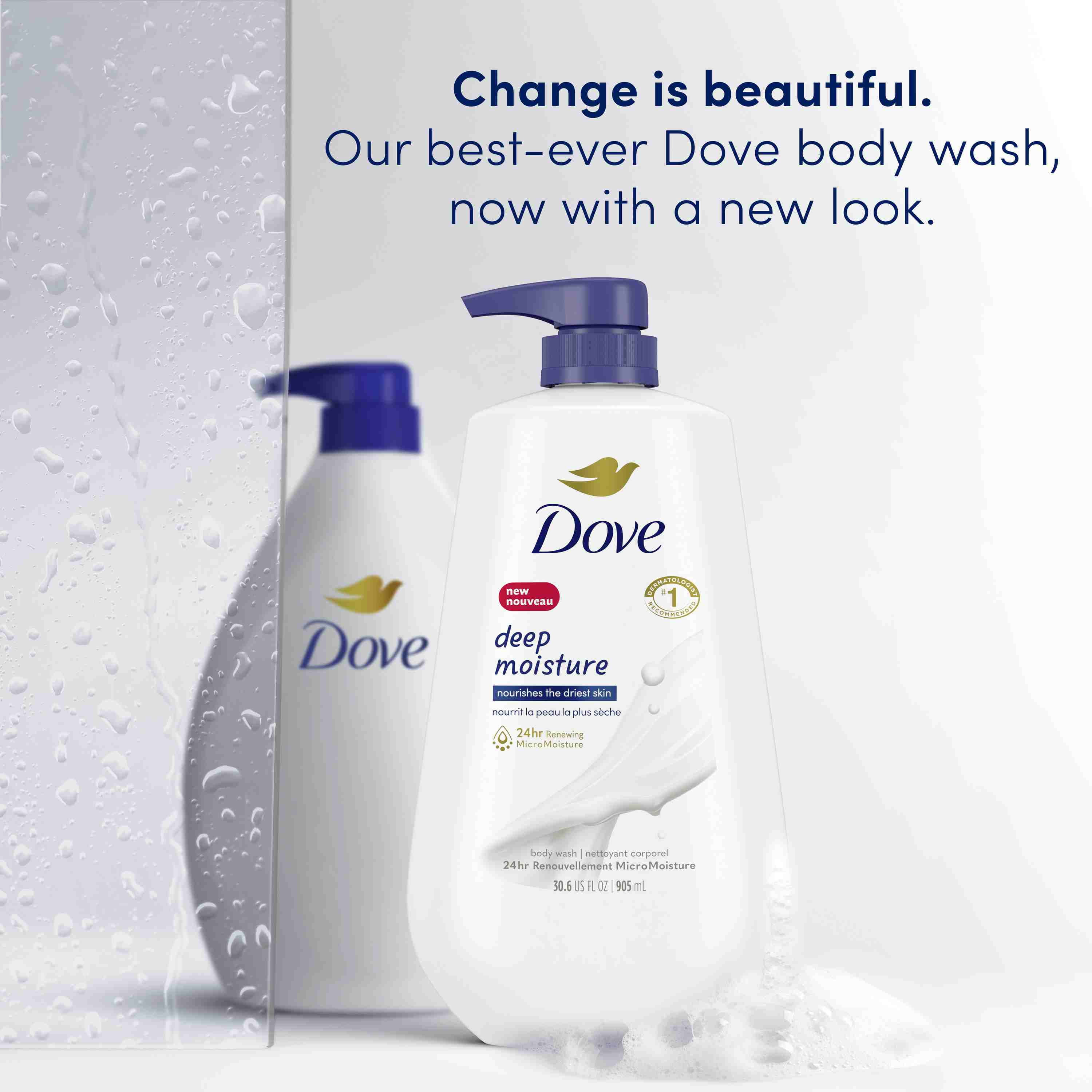 Dove Deep Moisture Body Wash with Pump Deep Moisture 30.6 fl oz Pack of 2