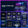 thumbnail image 3 of ASUS ROG Strix G16 16 inch QHD Nebula 240Hz Gaming Laptop Intel Core i9-13980HX NVIDIA GeForce RTX 4070 - 16GB DDR5 1TB SSD Eclipse Gray (2023), 3 of 14