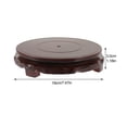 thumbnail image 2 of PBPBOX Wood Plant Stand Dark Brown Sturdy Indoor Display Pedestal for Flower Pots and Crafts, 2 of 8