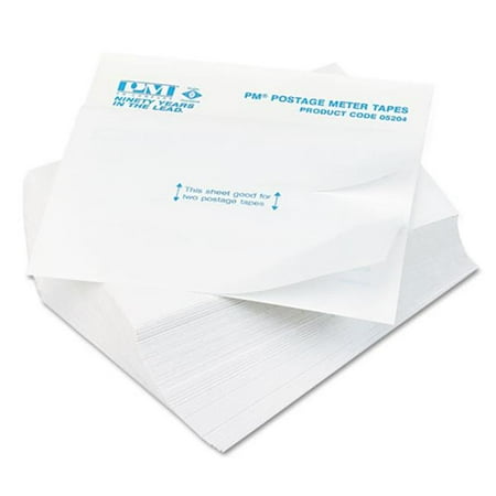 Pmc 05204 Postage Meter Double Tape Sheets, 4 x 5.5 in.