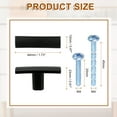 thumbnail image 2 of Uxcell 15 Pack Single Hole Cabinet Knobs, 1.7 Inch Kitchen Cabinet Handles Solid Zinc Alloy t Bar Knob for Kitchen Bathroom Cabinets Drawers Hardware, Black, 2 of 7