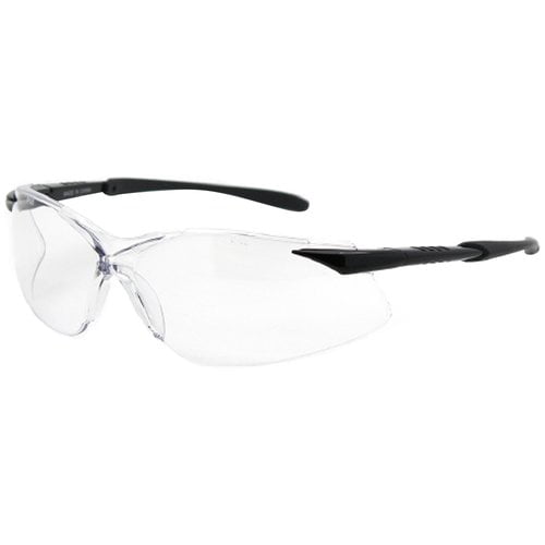 Safety Vu Rimless Safety Glasses, Clear/Black