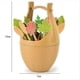 thumbnail image 5 of Wheat Straw Fruit Fork With Storage Bucket Mini Toothpick,Brown, 5 of 5