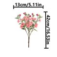 thumbnail image 3 of Precios Imbatibles, Ramo grande de rosas con 5 tenedores de imitación de flores, decoración de sala de estar, arreglo floral, arte de flores falsas, fotografía, fondo, decoración de pared Akmoler, 3 of 7