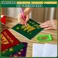 thumbnail image 2 of Kit de 12 tarjetas de felicitación navideñas religiosas TecUnite con diamantes, 15 x 30 cm, 2 of 7