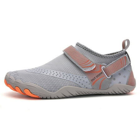 

Calceus Casual Mens Womens Flats Water Shoes Pool Beach Swim Slip-On Creek Diving Shoes Gray 11