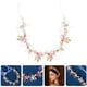 thumbnail image 5 of KAKOWELY Diadema de flores y perlas para novias, diadema de boda, tocado de novia con cinta, 5 of 5