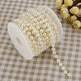 thumbnail image 3 of Craft String Pearls, Faux Pearl Garland Spool Roll Strand Wedding Party Decoration (Christmas), 3 of 5