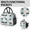 thumbnail image 6 of Cat and Rabbit Checkerboard Blue Insulated Leakproof Lunch Box for Work, Lunch Bag for Women Men, Loncheras Para Mujer for Beach Travel Picnic Camping, 6 of 6