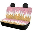thumbnail image 4 of Binienty Pink Cake Car Accessories Interior Decor 4 Pcs , Auto Seat Cover for Men Women, Car Front Seats and Rear Split Bench Cover Accessories Interior Decor, 4 of 6