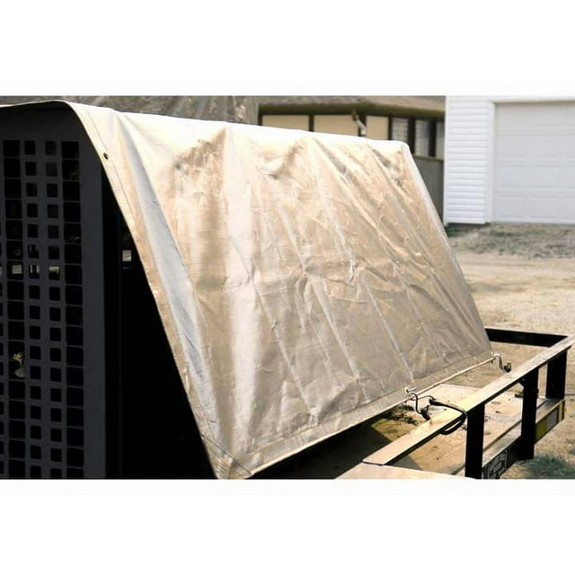 8FT X 10FT MAX TOUGH 14 MIL 16X16 WEAVE SILVER GORILLA TARP IN A PDQ