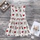 thumbnail image 1 of Vestido de chaleco transpirable con estampado de labios lindos casuales para niños de verano (blanco 5-6T) Ehuebsd Para estrenar, 1 of 9