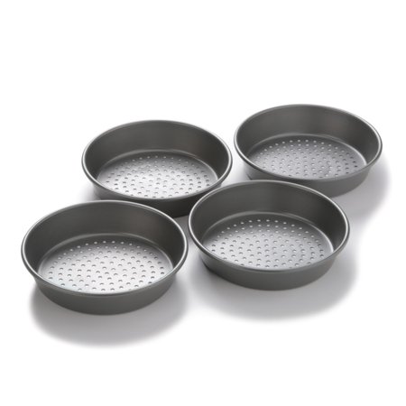 Chicago Metallic 7 Inch Perforated Deep Dish Pizza Pan, Set of