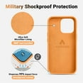 thumbnail image 4 of iPhone 14 Pro Max Phone Case, Premium Liquld Silicone Case, Full-Body Shockproof Protective, Anti-Scratch Soft Microfiber Lining, Ultra Slim Thin Cover, 6.7 inch, Orange, 4 of 14
