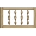 thumbnail image 4 of AWC Model 48 Carson City Spindle Top Cafe Door 32"wide Unfinished Pine, 4 of 5