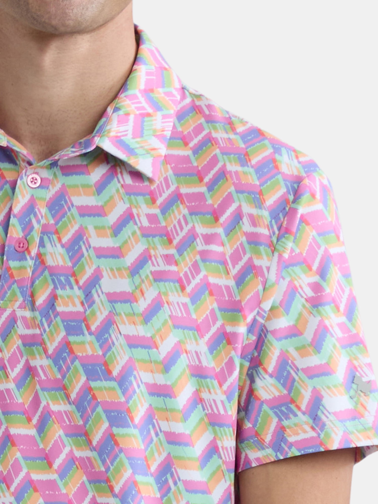 Birdie Bound Men's & Big Men's Novelty Print Golf Polo, Sizes S-5XL