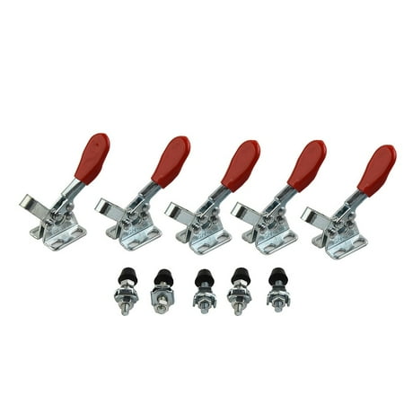 

10 Pcs Red Toggle Clamp Gh-201A Quick Release Hand Tools Horizontal Clip Set