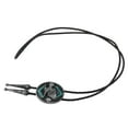 thumbnail image 2 of Bolo Tie de Cuero Vintage Hugo de Tótem occidental corbata de bolo, 2 of 6