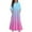#A02-Blue, variant on Abcomgle Girls Beach Dress Casual A-Line 3/4 Sleeve Maxi Dress Gradient Crew Neck Sundresses Tiered Dresses with Pockets,13-14 Years Beige