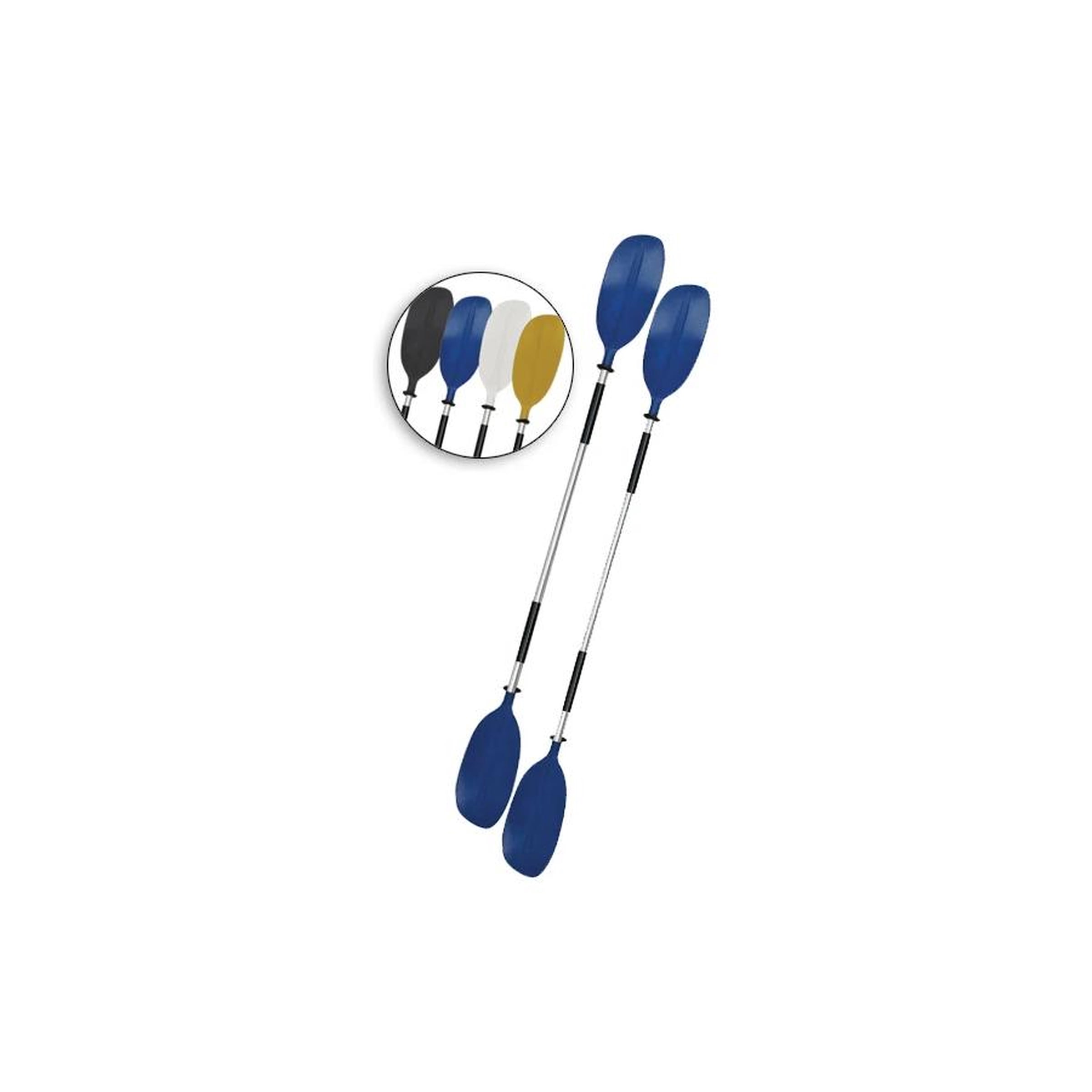 Oceansouth Kayak Paddles Blue, Aluminum Asymmetric (Split Shaft) x 2