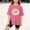 Pink, variant on FSYBOA Girls Graphic T Shirts Size 10-12T, Short Sleeve School Crew Neck Split Hem Kids Casual Summer Tops Pink
