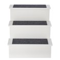 thumbnail image 4 of AdirPet White Deluxe Portable Dog Ramp Ladder Non-Slip 3-Step Pet Stairs, 4 of 10