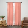 thumbnail image 2 of Pairs to Go Cadenza Solid Light Filtering Rod Pocket Curtain Panel Pairs, Set of 2, Black, 40 x 84, 2 of 4