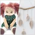 thumbnail image 3 of Necvior 20PCS Smiling Face Wooden Doll Head Beads for Kids DIY Bracelet Necklace Crafts, 3 of 13