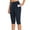 Navy, variant on Clearance Pants for Women Clearance Women's Knee Length Leggings High Waisted Yoga Workout Exercise Capris for Casual Summer with Pockets
