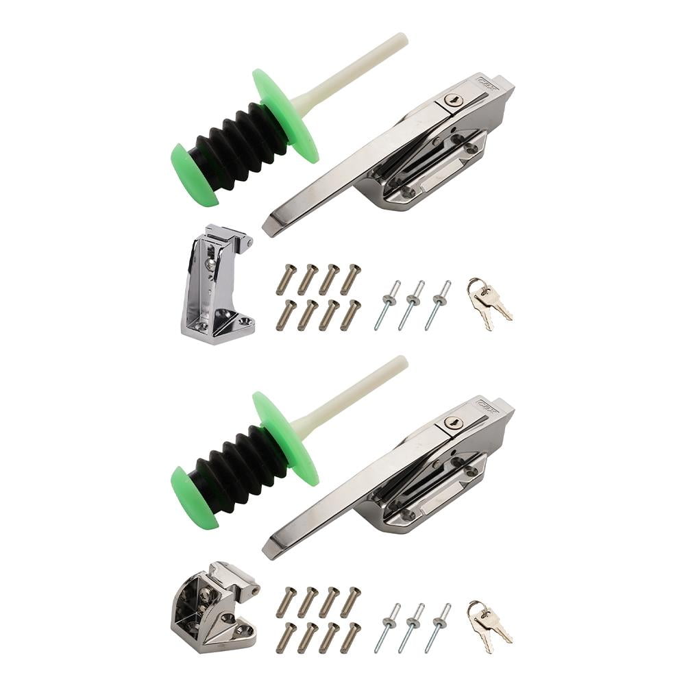 SharkTRUE WalkFreezer Cooler Door Handle, Freezer Door Handle Set, Zinc Alloy Commercial Door Locks Replacement Parts for Oven Locks, Laboratory Door Locks