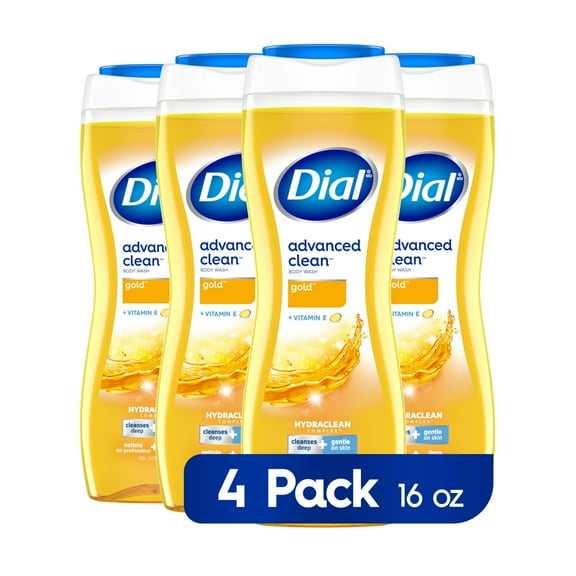 Dial Advanced Clean Gold Body Wash, 16 Fl Oz (Pack Of 4) - Pack Of 2