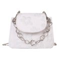 thumbnail image 1 of Bolsa De Hombro Bolso Bandolera Cuadrado De Pu Para Mujer, Bolsos Tipo Satchel Impresos, Diseño Simple, Viajes, Vacaciones Tmvgtek Para Estrenar, 1 of 3