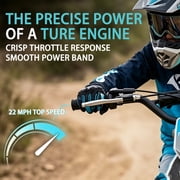 SYX MOTO 58cc Kids Mini Dirt Bike - 4-Stroke Gas Pit Bike, Pull Start, Off-Road Bike for Boys & Girls, Black/White