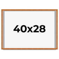 40x28 Shadow Box Frame Brown | 0.875 Inches Deep Real Wood Contemporary Shadowbox Display Frame |