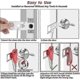 thumbnail image 4 of Portable Door Lock For Home - Travel Security Lock For Added Security And Privacy - Perfect For Trav, 4 of 5