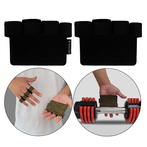 2 Piezas Suave Levantamiento de Pesas Entrenamiento Fitness Guantes Hand Guard 4 Antideslizante Ejercicio Guantes para Remo Culturismo , negro shamjiam Guantes de entrenamiento