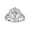 White Gold, variant on Floral Halo Engagement Ring for Women Center 7.5MM Cushion and Round Cut Lab Created Moissanite Rings Jewelry Gift for Her In 10K Solid Rose Gold Size 10