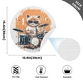 thumbnail image 3 of Cat Sunglasses and Rack Drum Black Round Placemats Plate Mats 15 Inch Non-Slip Heat Resistant Washable PVC Set Indoor for Kitchen Dining Table 4PCs, 3 of 6