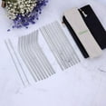 thumbnail image 4 of ReaNea Silver 18 Piece Stainless Steel Straw Set, 8.5" Reusable Metal Straws, 4 of 9