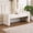 Ivory, variant on Velvet Entryway Bench End of Bed Bench Upholstered Modern Window Bench Comfy Ottoman for Dining Room/Bedroom/Living Room/Hallway/Indoor