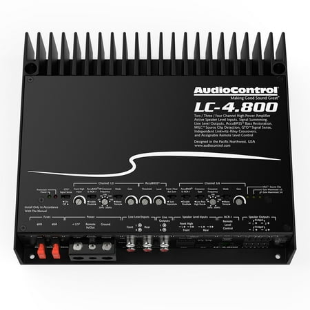 AudioControl - 800W 4-Channel Class D Amplifier - Black