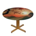 thumbnail image 3 of Orinice Sunset Mountain Tree Round Table Cover Stain Resistant Washable Indoor Outdoor Tablecloth Kitchen Dining Wedding Parties Waterproof 100% Polyester Fiber 31-35, 3 of 8