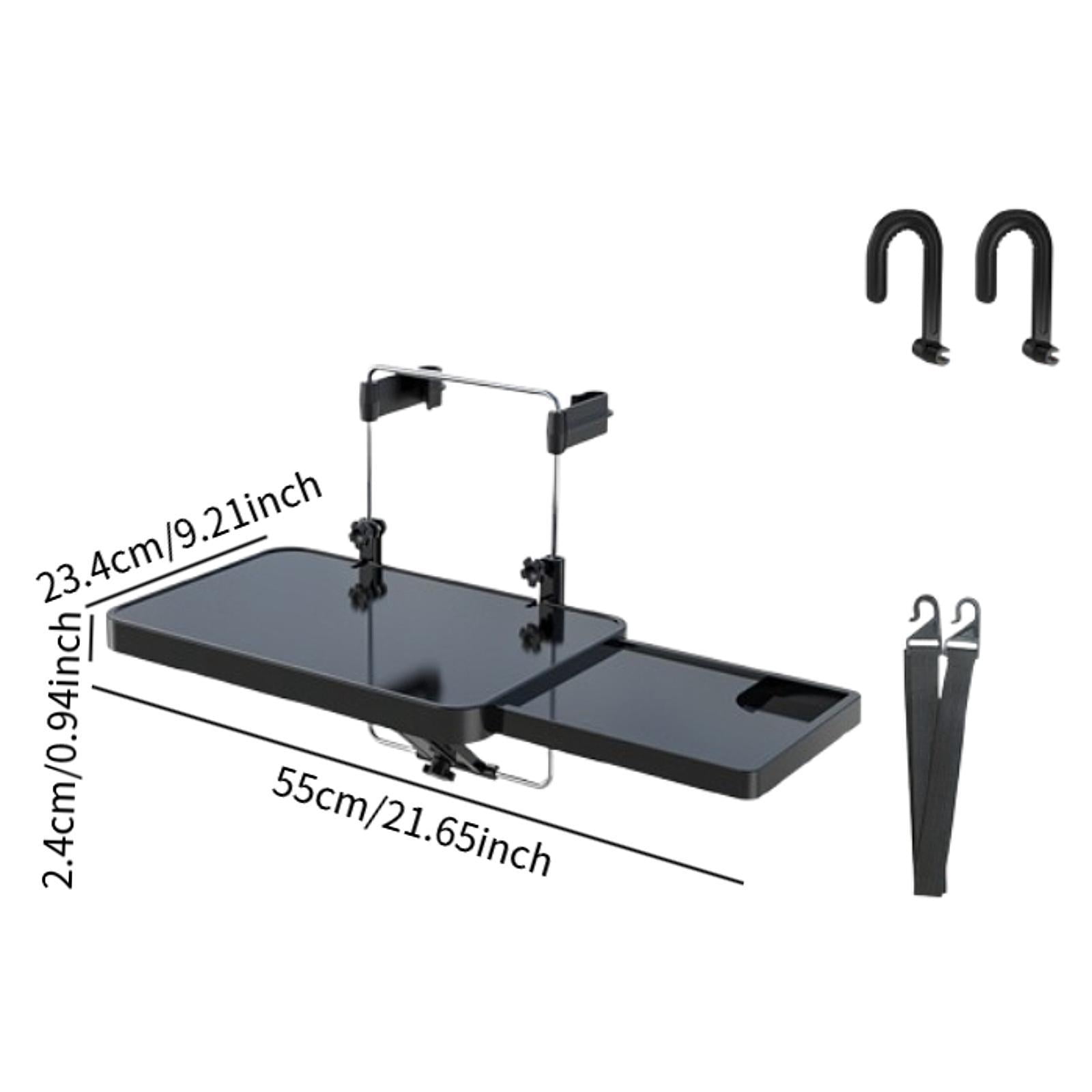 Car Steering Wheel Seat Tray Car Backseat Organizer Folding Stand Made with Durable ABS for Mobile Office and Dining