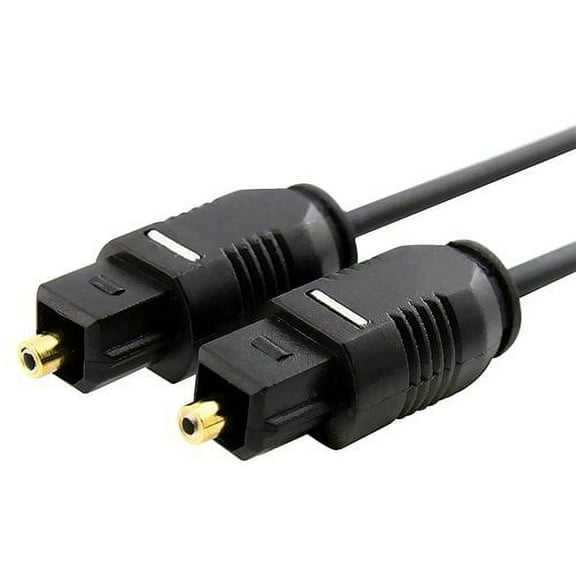 2-pack Digital Optical Audio TosLink Cable - Molded - M/M, 6 FT